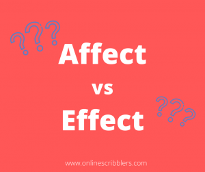 effect and affect –